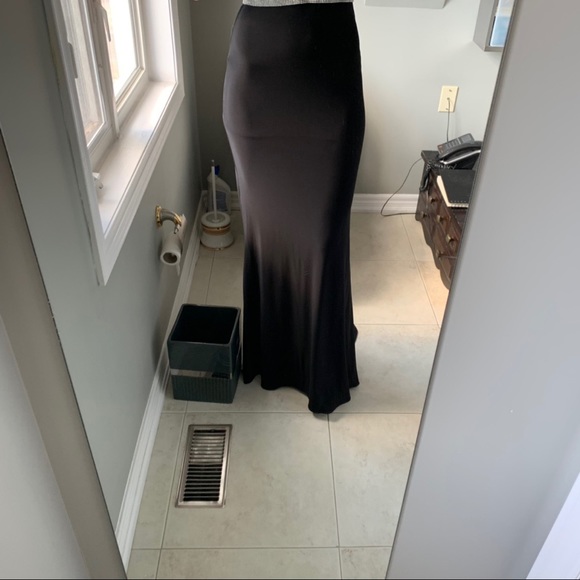 Blush Prom black strapless gown - Picture 3 of 4